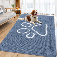 Smiry felpudo para puerta con patas mojadas, absorbe agua para interiores limpios.