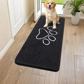 Smiry tapete de puerta con chenille suave para pies cómodos al entrar