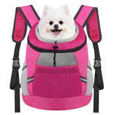 SMONT Mochila portadora para perro en vista frontal, cómoda para paseos cortos.