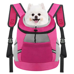 SMONT Mochila portadora para perro en vista frontal, cómoda para paseos cortos.