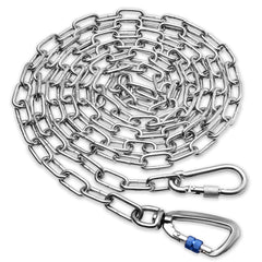 Cadena Snagle Paw 15 ft con gancho giratorio para paseos.
