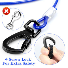 Cable de acero resistente con recubrimiento para perros, Snagle Paw.