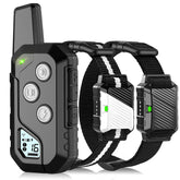 Snsng collar de entrenamiento para dos perros con control remoto seguro.