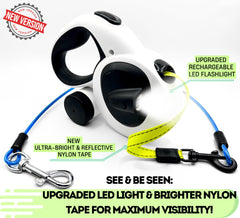 Snuggle Paws luz integrada para mayor visibilidad en caminatas nocturnas.