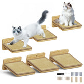 SnuyGo escalones de pared para gatos 8x7, apoyo estable para trepar y descansar.