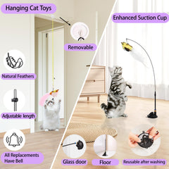 Soarer juguete para gato pajaro volador 3, aporta diversión segura y estimulante.