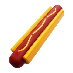 SodaPup Hot Dog: juguete duradero para morder, ideal para perros activos y entretenimiento continuo.
