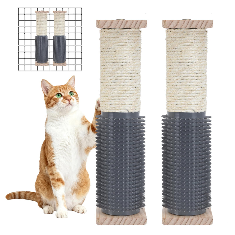 SoeKoa dos postes rascadores para jaula de gato, protege muebles.
