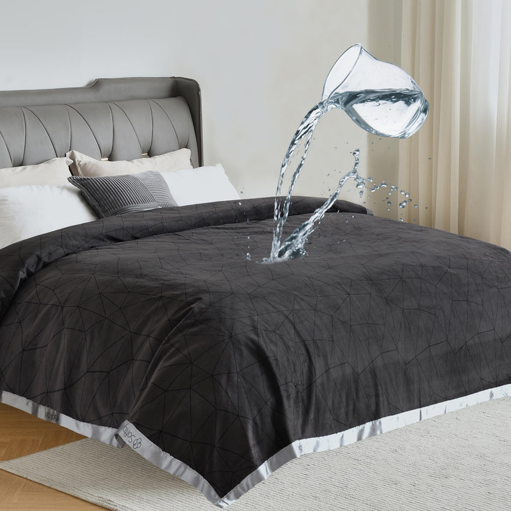 Softan manta impermeable para cama, protege derrames y manchas para un sueño cómodo