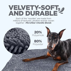 Soggy Doggy Doormat es lavable a máquina para fácil mantenimiento diario