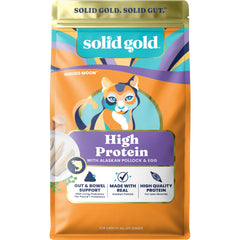 Solid Gold abadejo de Alaska, gránulos crujientes para gatos activos.