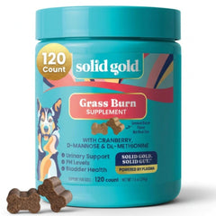 Solid Gold empaque de gomitas reparadoras para césped de perros