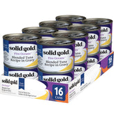 Solid Gold Five Oceans lata 3oz con salsa, sabor que agrada y estimula el apetito.