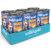 Solid Gold pollo real, comida húmeda en lata, ayuda al manejo de peso de perros adultos.