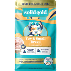 Solid Gold pollo real: croquetas pequeñas para razas mini, apoyo muscular y energía.