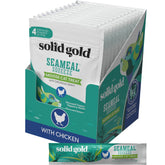 Solid Gold SeaMeal Squeeze, envase de pollo, premio cremoso para digestión suave