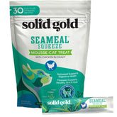 Solid Gold SeaMeal Squeeze: tubo cremoso para gatos indoor, snack práctico.