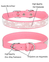 Collar SOLMOONY rosa, ideal para paseos y sesiones de fotos
