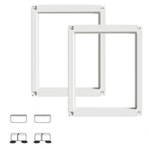 SOLOWINNER cercado para perros acrílico transparente, ideal para interior y supervisión fácil.