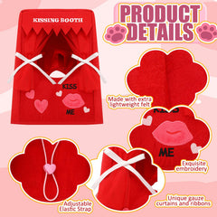 Solsew cabina de besos para gatos, accesorio encantador para celebraciones