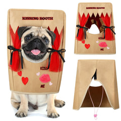 Solsew cabina de besos para perros, vista frontal, ideal para fotos festivas