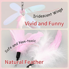 SONGWAY juguete pluma dorada para juego activo en casa