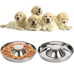 SOUJOY dos tazones para cachorros en acero inoxidable, aptos para comidas y bebidas.