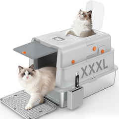 Soulbond caja-litter-metal-grande-con-tapa facilita limpieza y durabilidad