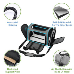 Soundy portador mascotas interior con cojín de felpa para comodidad