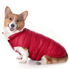 SPACE LION abrigo puffer perro invierno, protección cálida para paseos al aire libre.