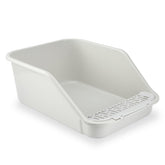 SpaceTime caja de arena grande para gatos con lados altos, comodidad y control de derrames