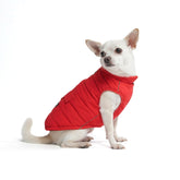 Spark Paws chaqueta de invierno para perro, frente roja, protección contra lluvia ligera.