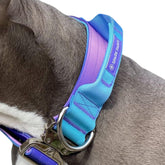 Spark Paws Collar Táctico, vista frontal, ideal para perros grandes y activos.