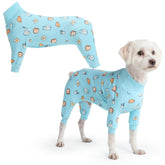 Spark Paws pijama puesto en perro para uso diario cómodo.