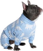 Spark Paws pijama para perro oso polar nevado, confort suave para dormir