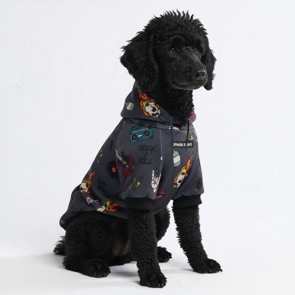 Spark Paws sudadera perro frontal: abrigo suave para paseos fríos y confort diario