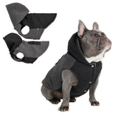 Spark Paws sudadera reversible para perro, frente detallada, ideal para paseos en frío