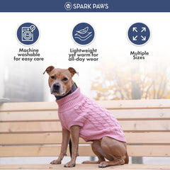 Spark Paws suéter perro acceso frontal para facilitar salidas y pausas