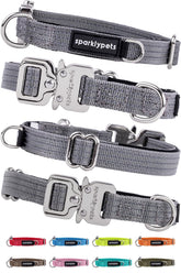 SparklyPets collar extra pequeño con hebilla rápida cromada, fácil de colocar.