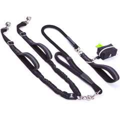 SparklyPets Doble Correa para Dos Perros en Frente, paseos cómodos y controlados.