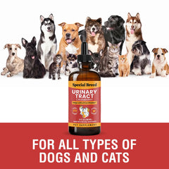 Special Breed etiqueta del producto con logo y datos de seguridad.