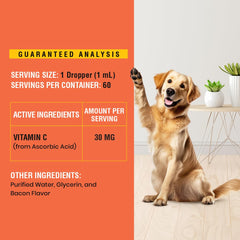 Special Breed Vitamina C para perros: uso líquido conveniente para dueños ocupados.