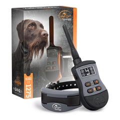 SportDOG SportTrainer 1275 con mando y pantalla OLED, lectura clara para seleccionar perro.