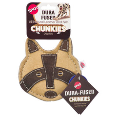 SPOT Dura-Fused Chunkies Mapache: mordedor de cuero para masticadores resistentes.