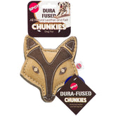 SPOT Dura-Fused Chunkies Fox con cuero real para morder sin desorden