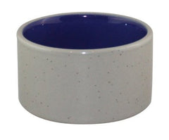 SPOT platillo cerámico blanco-azulado con interior azul, fácil de limpiar y apto para lavavajillas.