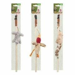 Tres unidades de Skinneeez Teaser Wands con hierba gatera para variedad