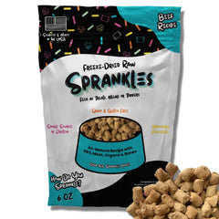 SPRANKLES comida deshidratada para perros, empaque práctico y listo para servir.