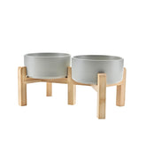 SPUNKYJUNKY cuenco elevado cerámico de 6.1 pulgadas para una postura natural al comer