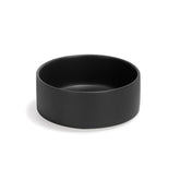 SPUNKYJUNKY tazón cerámico 13.5oz negro para comida y agua diarios.